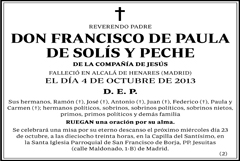 Francisco de Paula de Solís